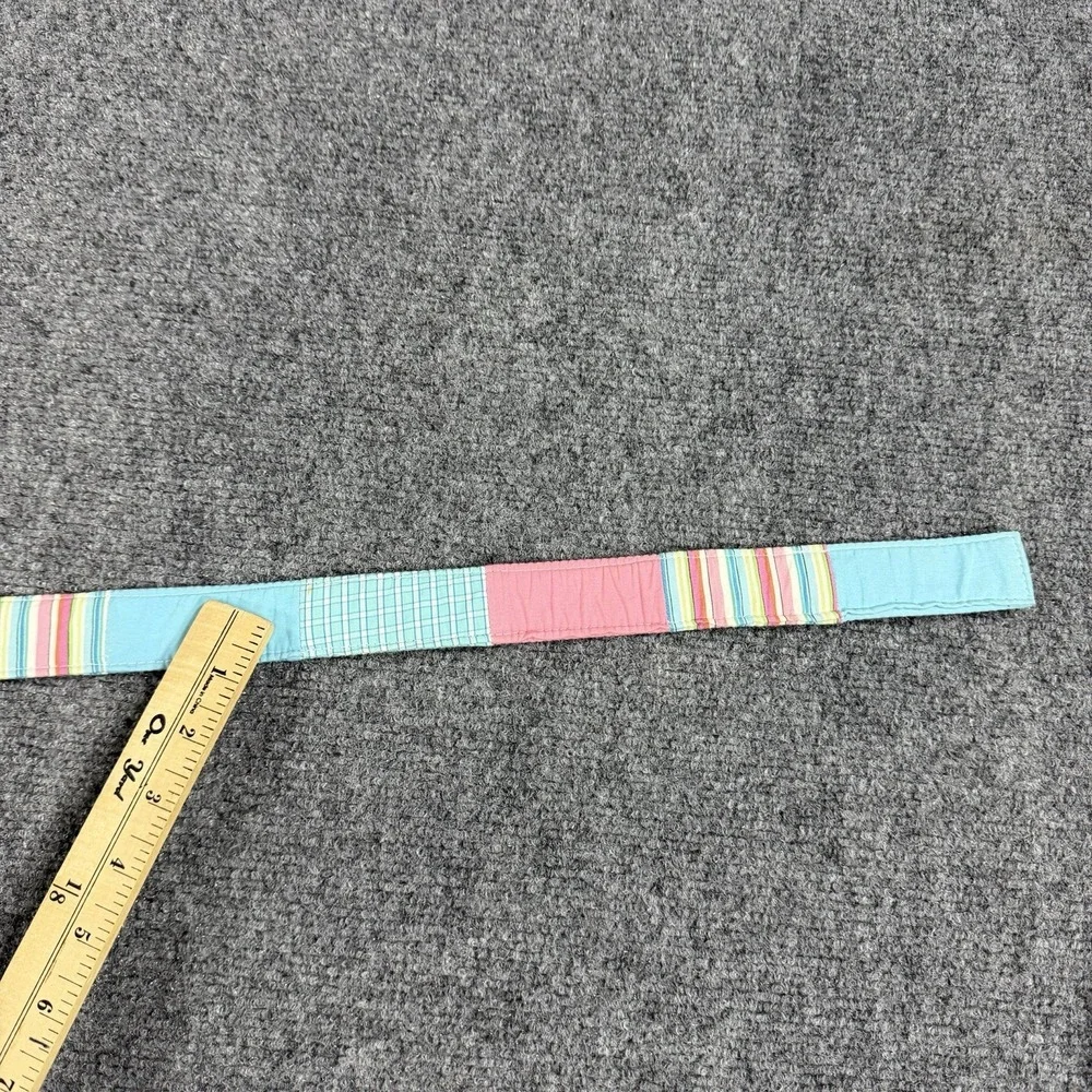 Vintage Lilly Pulitzer Belt Womens Small Patchwork Colorful Double D Ring